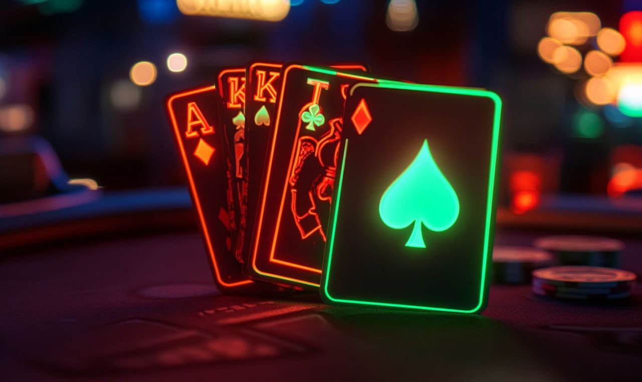 Dragon Tiger card game showing two cards face-up